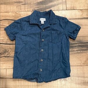 Miles the label Blue Kids Button-Down Shirt